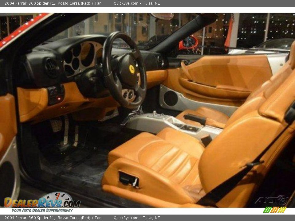 2004 Ferrari 360 Spider F1 Rosso Corsa (Red) / Tan Photo #4