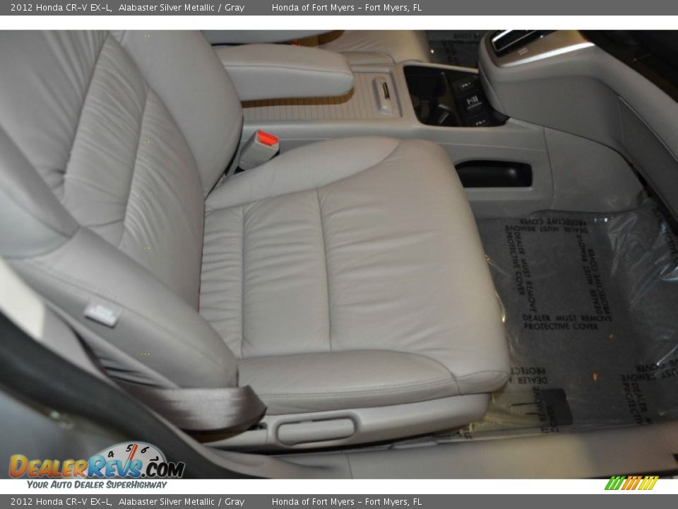 2012 Honda CR-V EX-L Alabaster Silver Metallic / Gray Photo #30