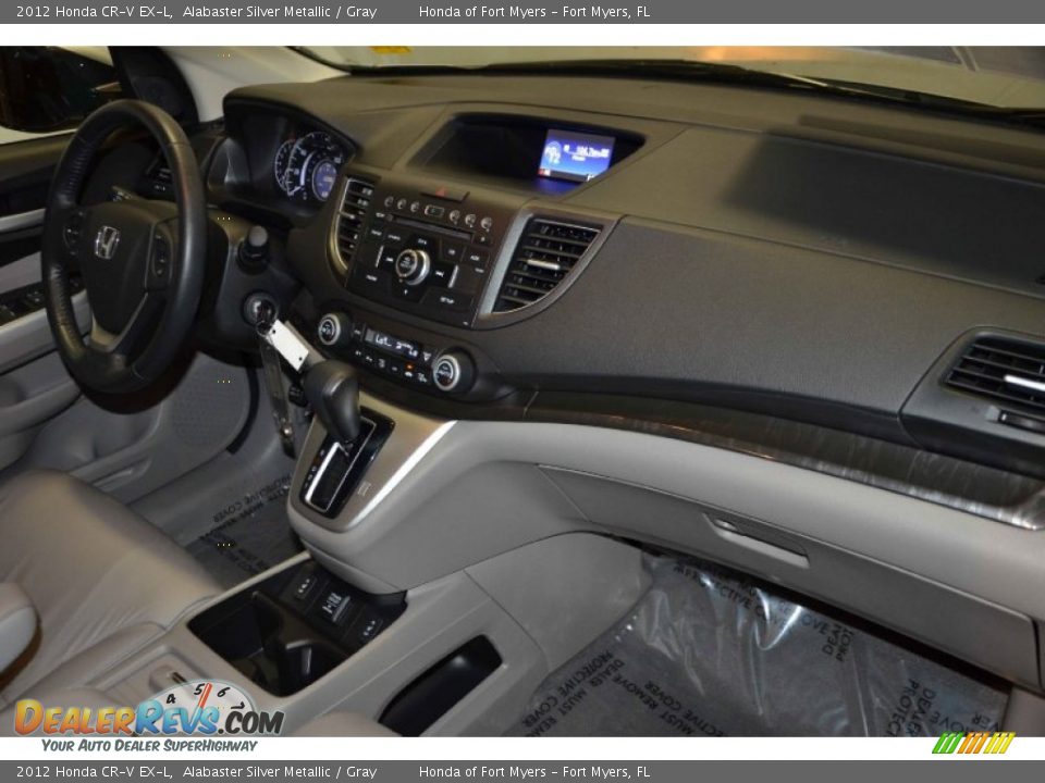 2012 Honda CR-V EX-L Alabaster Silver Metallic / Gray Photo #31