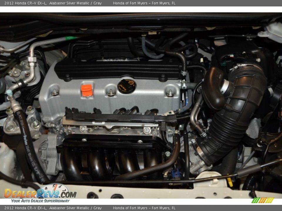 2012 Honda CR-V EX-L Alabaster Silver Metallic / Gray Photo #32