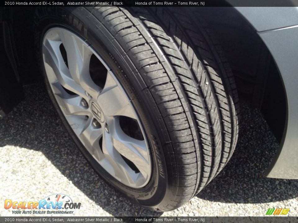 2010 Honda Accord EX-L Sedan Alabaster Silver Metallic / Black Photo #2