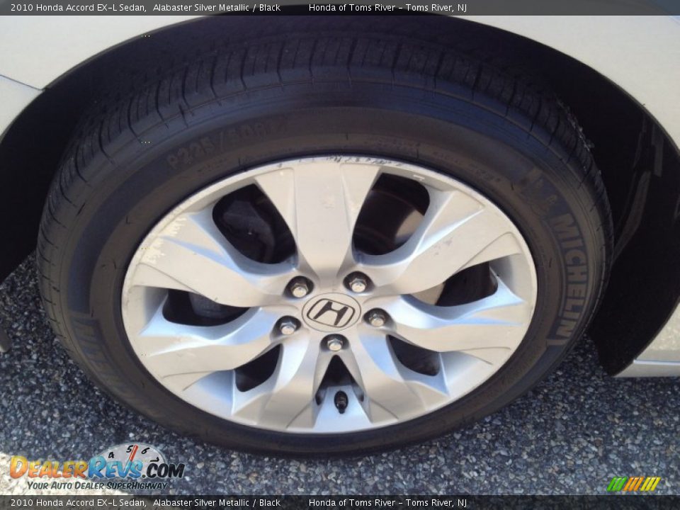 2010 Honda Accord EX-L Sedan Alabaster Silver Metallic / Black Photo #3