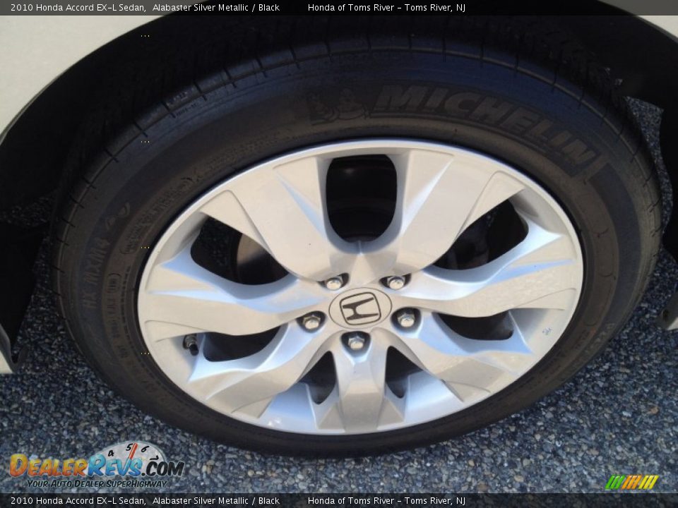 2010 Honda Accord EX-L Sedan Alabaster Silver Metallic / Black Photo #6