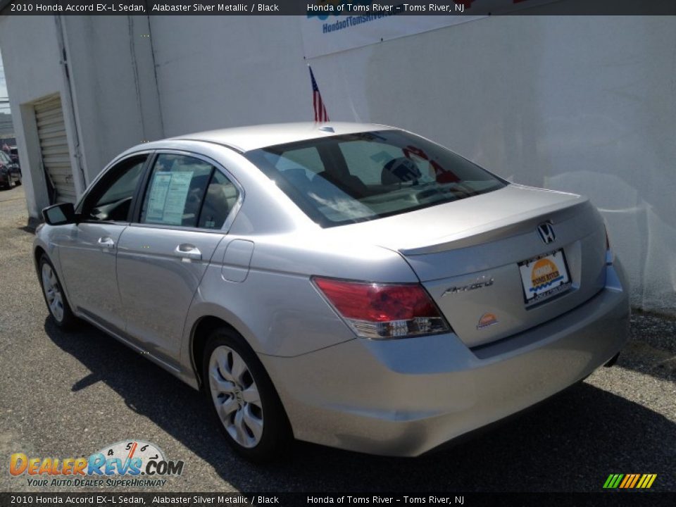 2010 Honda Accord EX-L Sedan Alabaster Silver Metallic / Black Photo #7