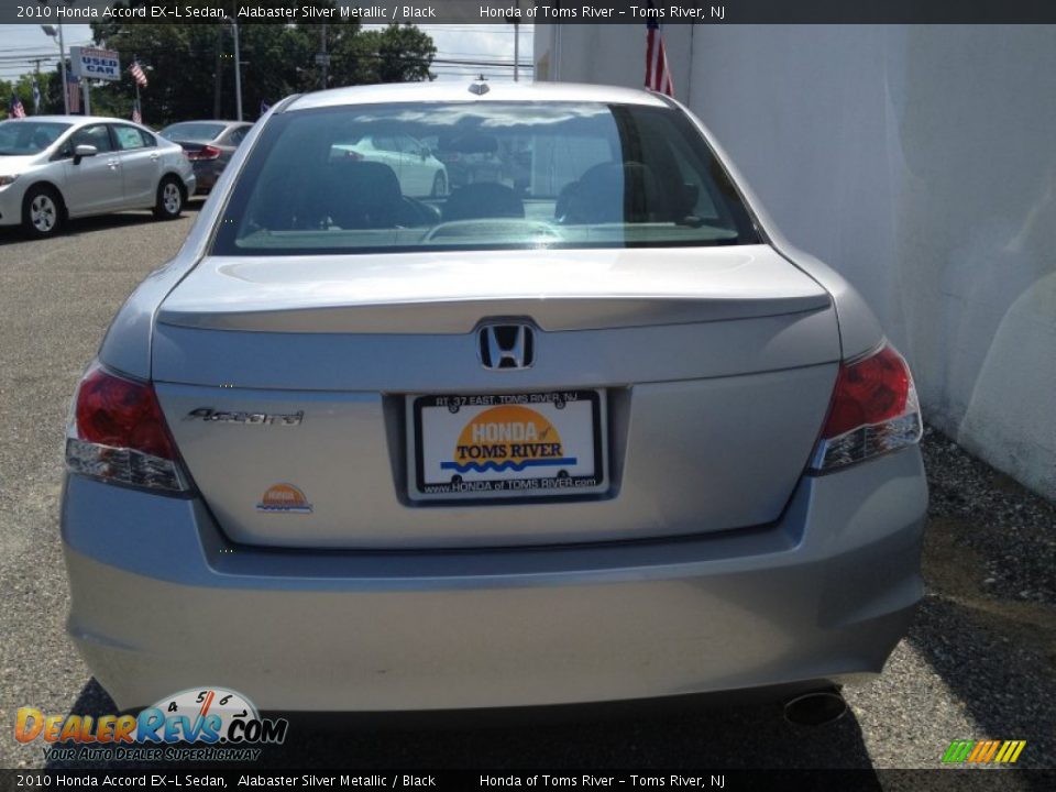 2010 Honda Accord EX-L Sedan Alabaster Silver Metallic / Black Photo #8
