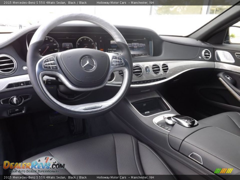 Black Interior - 2015 Mercedes-Benz S 550 4Matic Sedan Photo #12