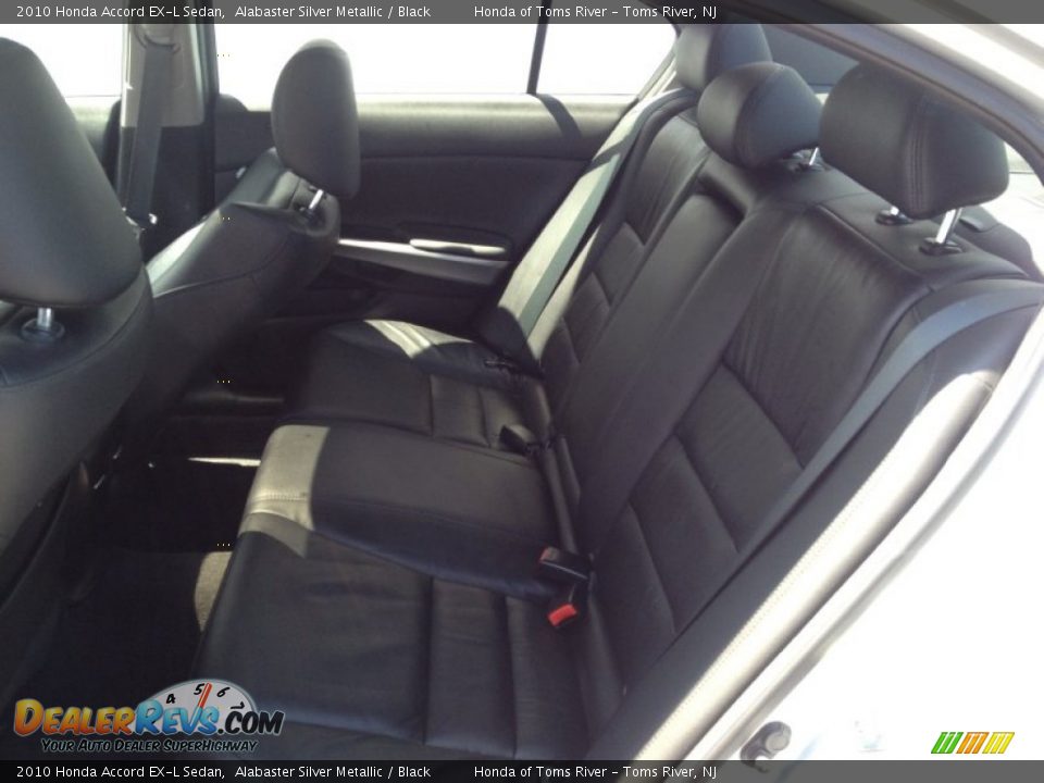 2010 Honda Accord EX-L Sedan Alabaster Silver Metallic / Black Photo #10