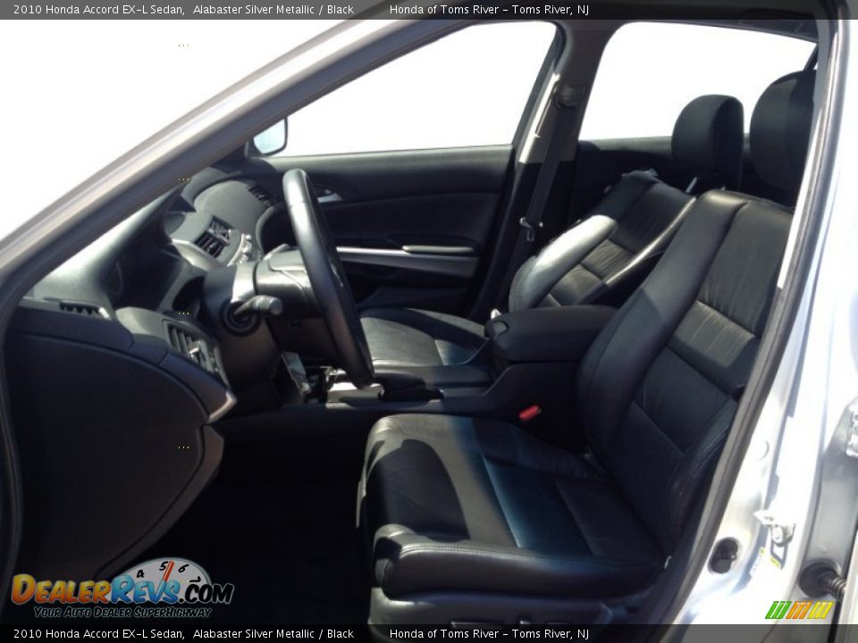 2010 Honda Accord EX-L Sedan Alabaster Silver Metallic / Black Photo #15