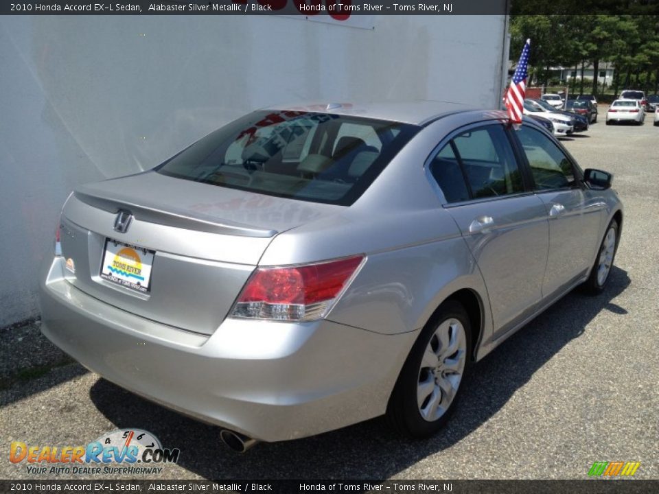 2010 Honda Accord EX-L Sedan Alabaster Silver Metallic / Black Photo #22