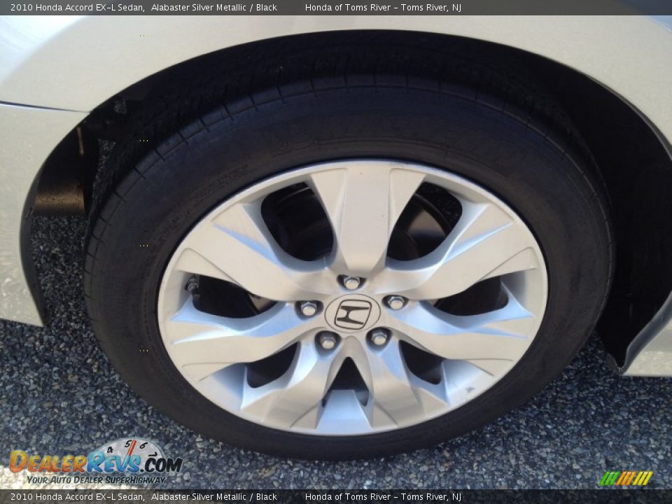 2010 Honda Accord EX-L Sedan Alabaster Silver Metallic / Black Photo #23