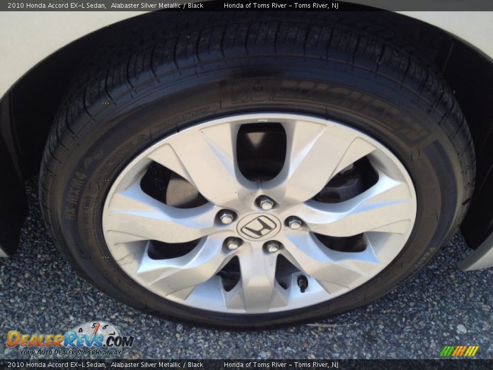 2010 Honda Accord EX-L Sedan Alabaster Silver Metallic / Black Photo #30