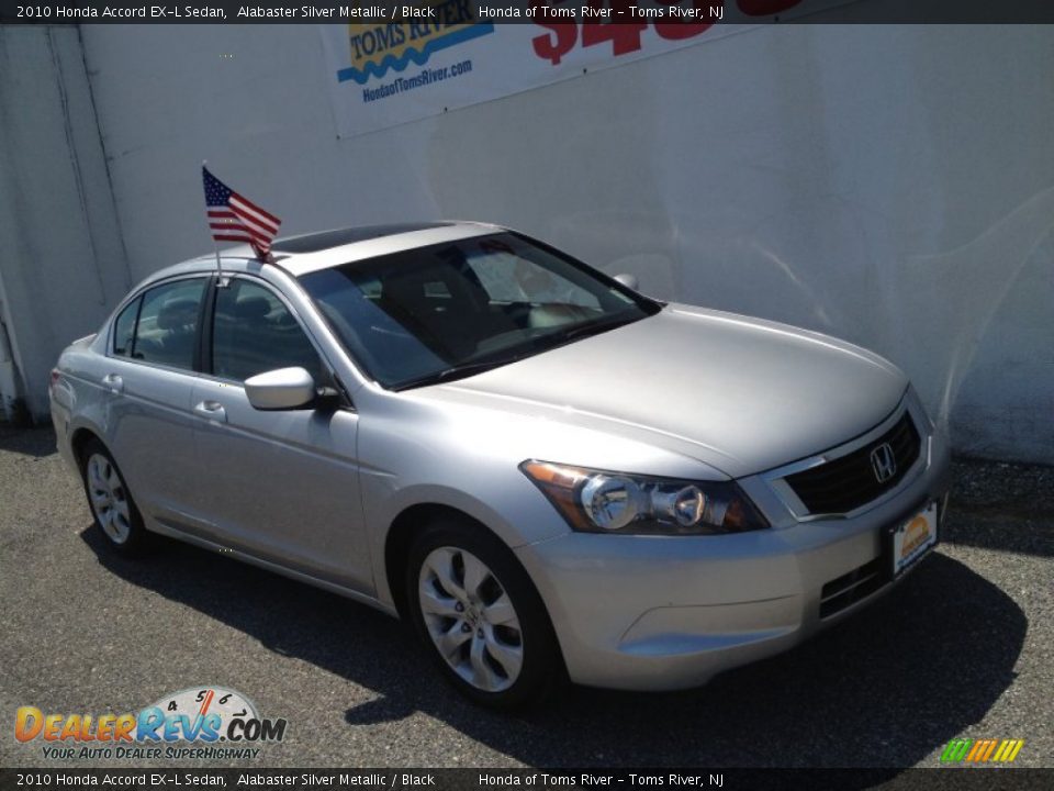 2010 Honda Accord EX-L Sedan Alabaster Silver Metallic / Black Photo #31