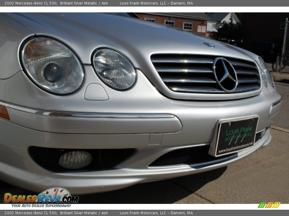 2002 Mercedes-Benz CL 500 Brilliant Silver Metallic / Ash Photo #19