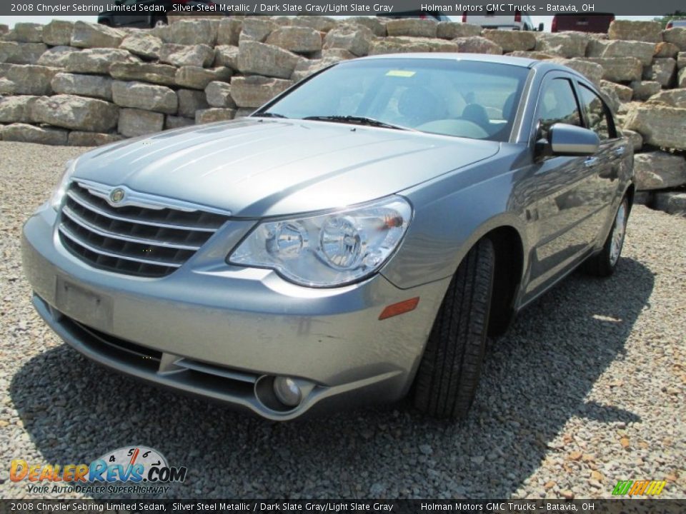 2008 Chrysler Sebring Limited Sedan Silver Steel Metallic / Dark Slate Gray/Light Slate Gray Photo #2