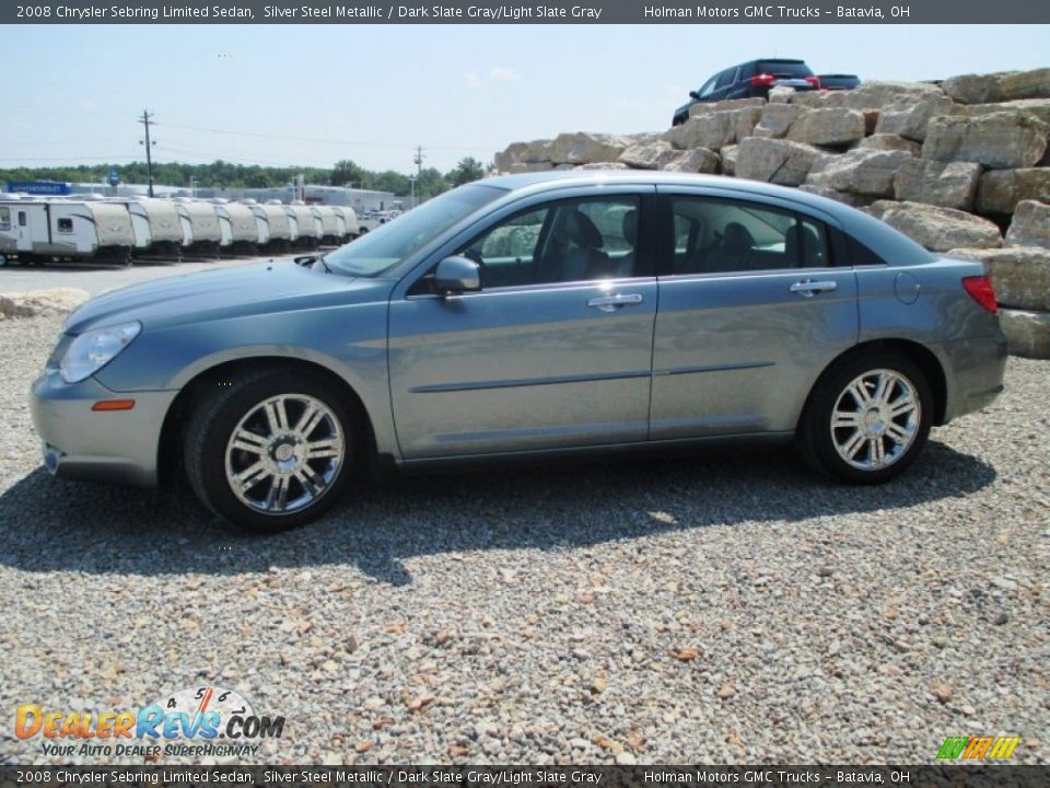 2008 Chrysler Sebring Limited Sedan Silver Steel Metallic / Dark Slate Gray/Light Slate Gray Photo #3
