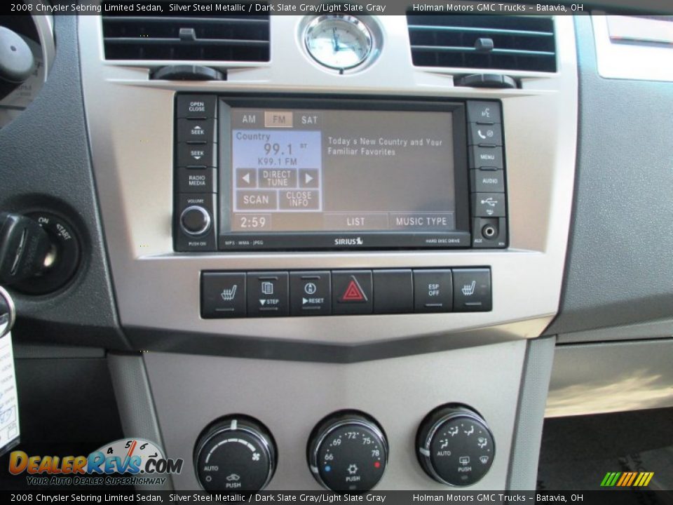 2008 Chrysler Sebring Limited Sedan Silver Steel Metallic / Dark Slate Gray/Light Slate Gray Photo #7
