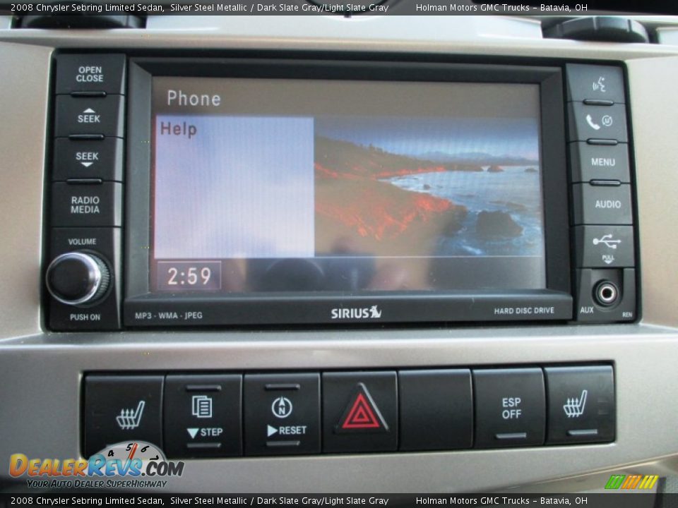 2008 Chrysler Sebring Limited Sedan Silver Steel Metallic / Dark Slate Gray/Light Slate Gray Photo #9