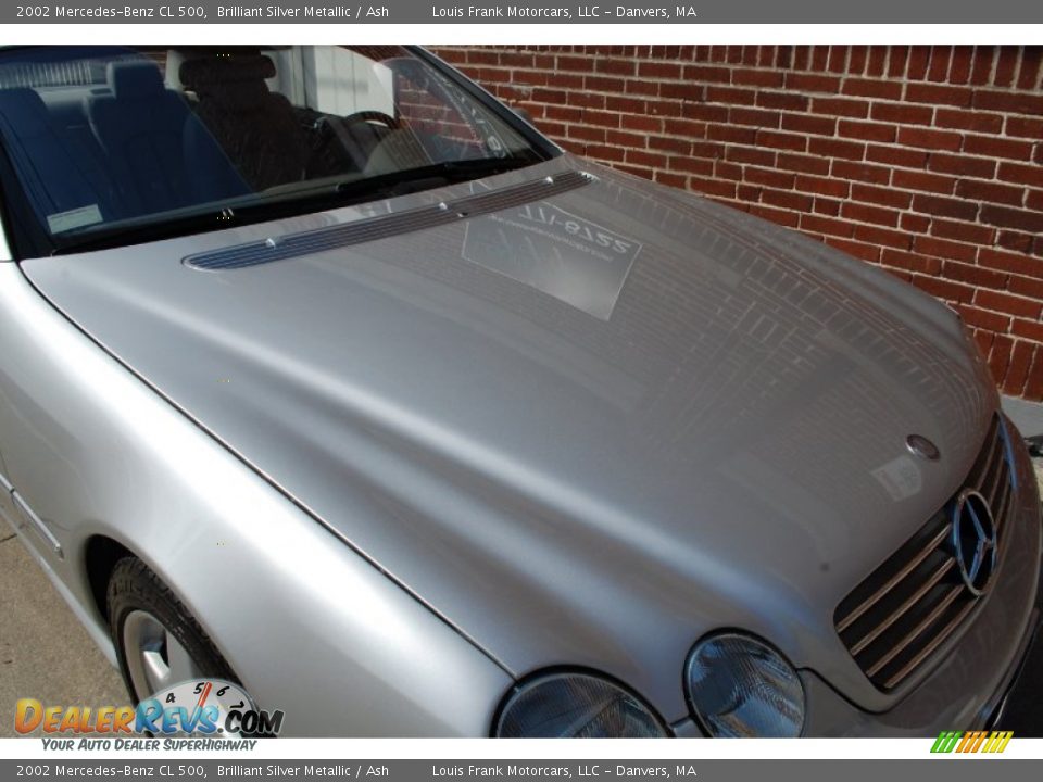 2002 Mercedes-Benz CL 500 Brilliant Silver Metallic / Ash Photo #30
