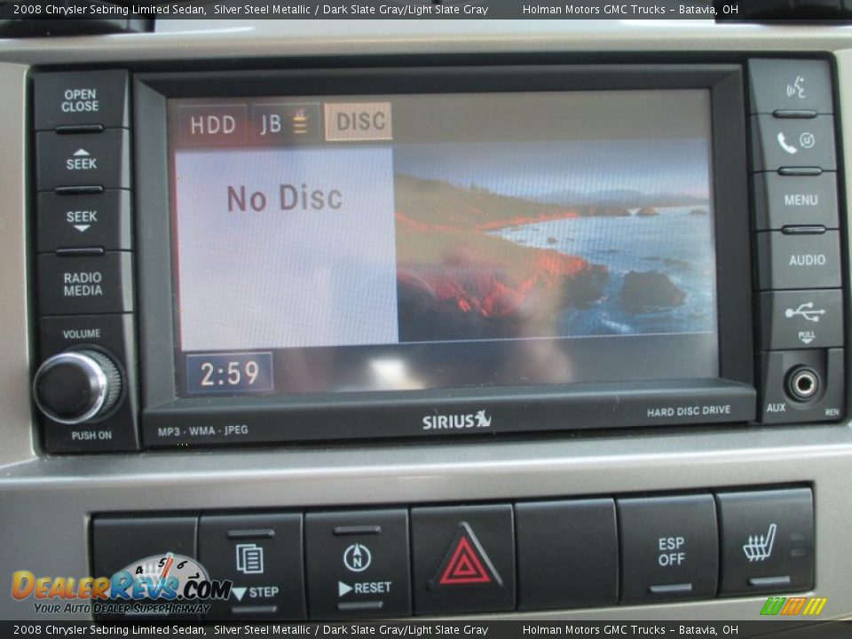 2008 Chrysler Sebring Limited Sedan Silver Steel Metallic / Dark Slate Gray/Light Slate Gray Photo #11