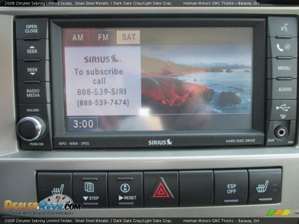 2008 Chrysler Sebring Limited Sedan Silver Steel Metallic / Dark Slate Gray/Light Slate Gray Photo #12