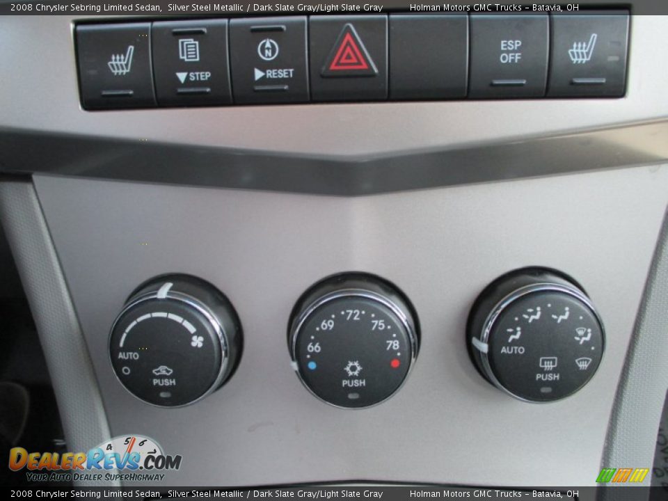 2008 Chrysler Sebring Limited Sedan Silver Steel Metallic / Dark Slate Gray/Light Slate Gray Photo #13