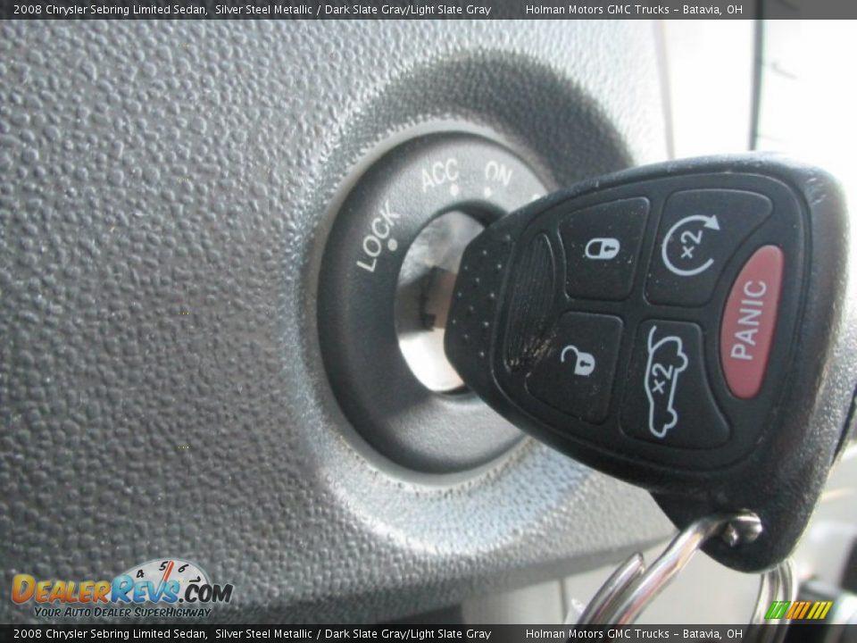 2008 Chrysler Sebring Limited Sedan Silver Steel Metallic / Dark Slate Gray/Light Slate Gray Photo #16