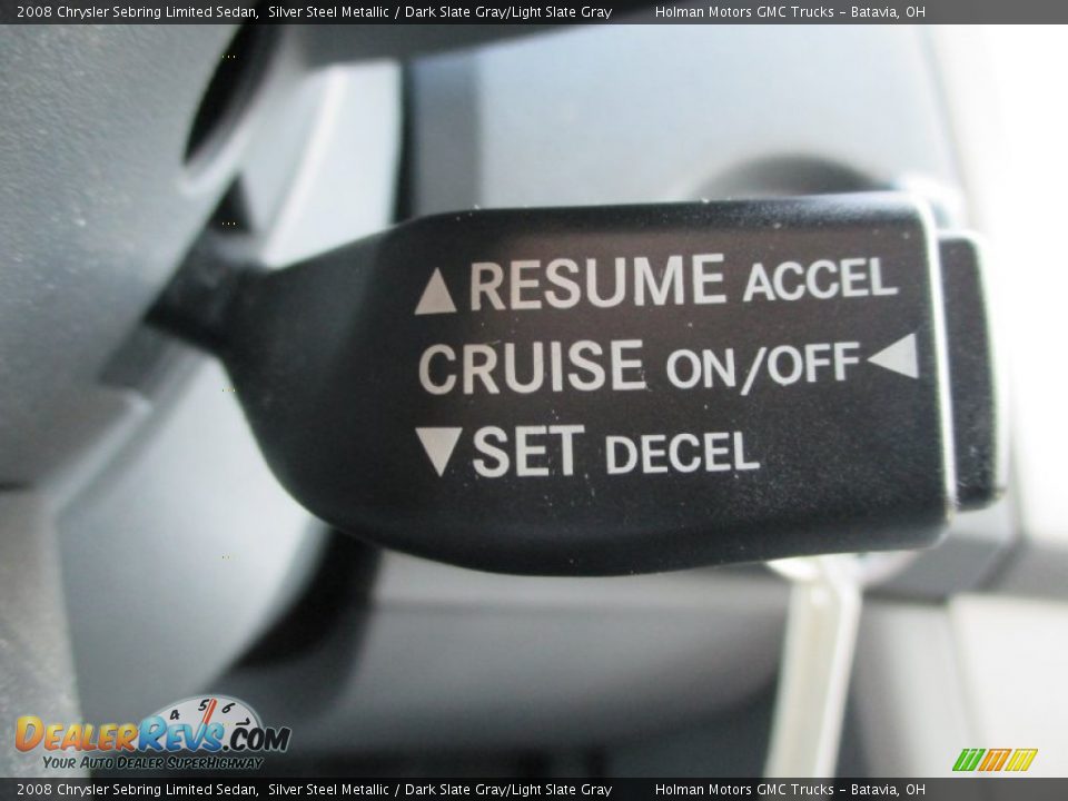 2008 Chrysler Sebring Limited Sedan Silver Steel Metallic / Dark Slate Gray/Light Slate Gray Photo #17