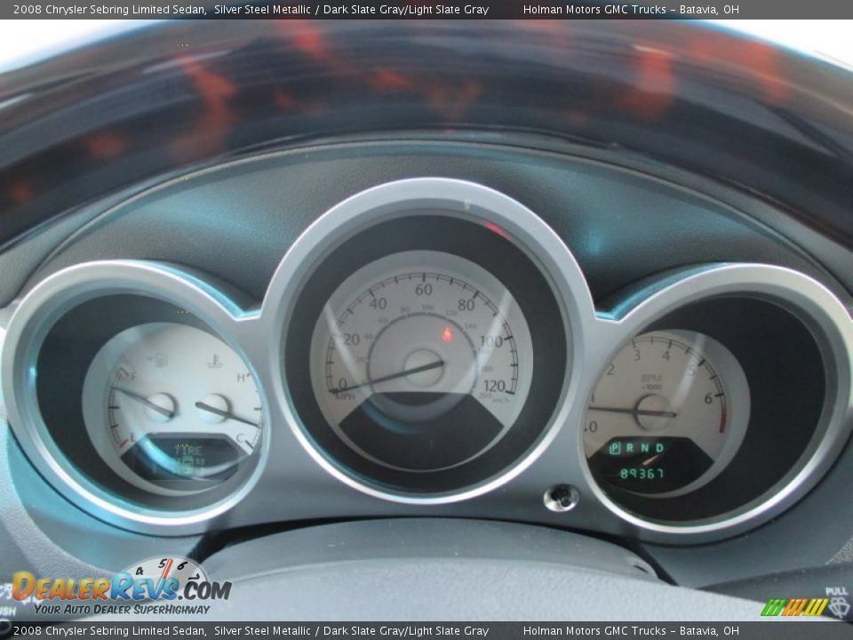 2008 Chrysler Sebring Limited Sedan Silver Steel Metallic / Dark Slate Gray/Light Slate Gray Photo #18