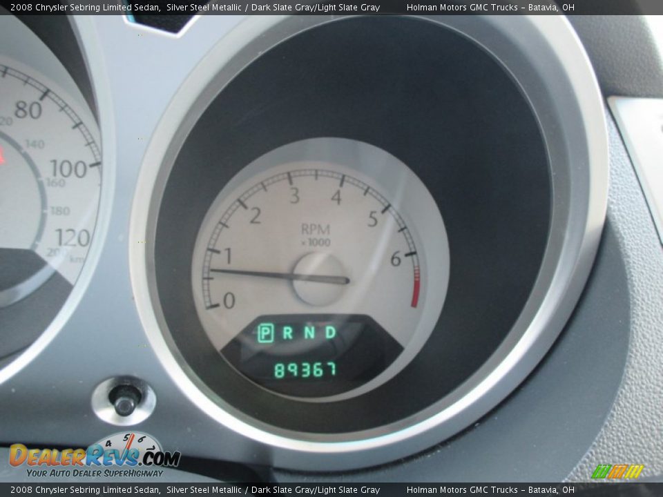 2008 Chrysler Sebring Limited Sedan Silver Steel Metallic / Dark Slate Gray/Light Slate Gray Photo #19