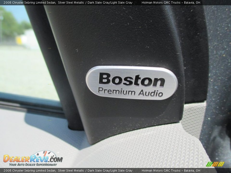 2008 Chrysler Sebring Limited Sedan Silver Steel Metallic / Dark Slate Gray/Light Slate Gray Photo #23