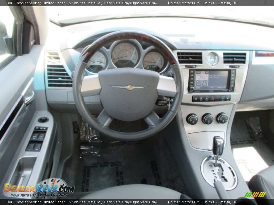2008 Chrysler Sebring Limited Sedan Silver Steel Metallic / Dark Slate Gray/Light Slate Gray Photo #24