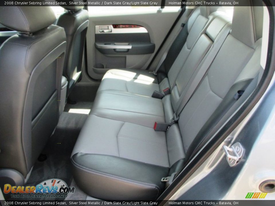 2008 Chrysler Sebring Limited Sedan Silver Steel Metallic / Dark Slate Gray/Light Slate Gray Photo #25