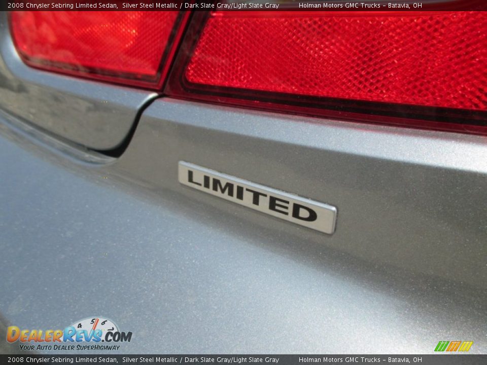 2008 Chrysler Sebring Limited Sedan Silver Steel Metallic / Dark Slate Gray/Light Slate Gray Photo #28