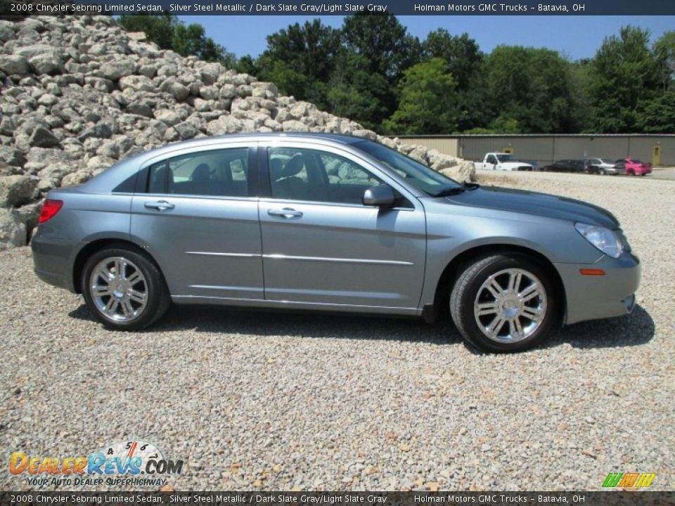 2008 Chrysler Sebring Limited Sedan Silver Steel Metallic / Dark Slate Gray/Light Slate Gray Photo #32