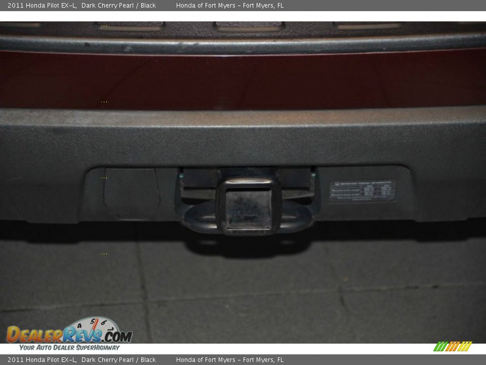 2011 Honda Pilot EX-L Dark Cherry Pearl / Black Photo #8