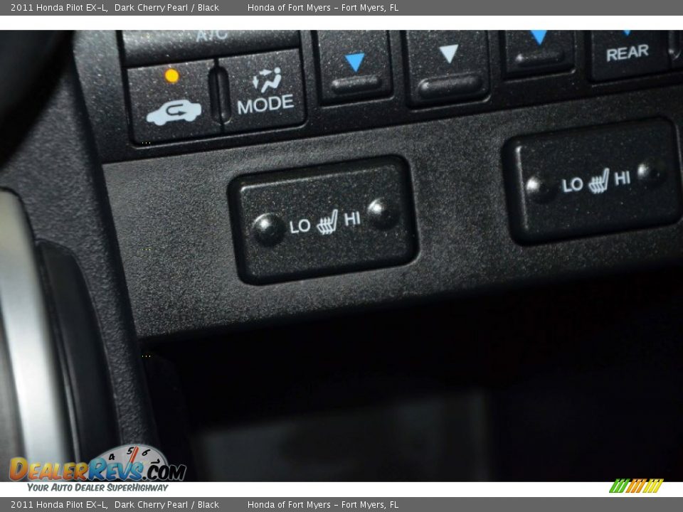 2011 Honda Pilot EX-L Dark Cherry Pearl / Black Photo #17