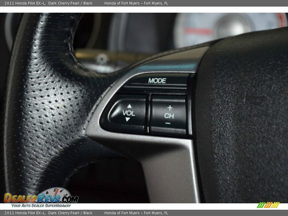 2011 Honda Pilot EX-L Dark Cherry Pearl / Black Photo #20