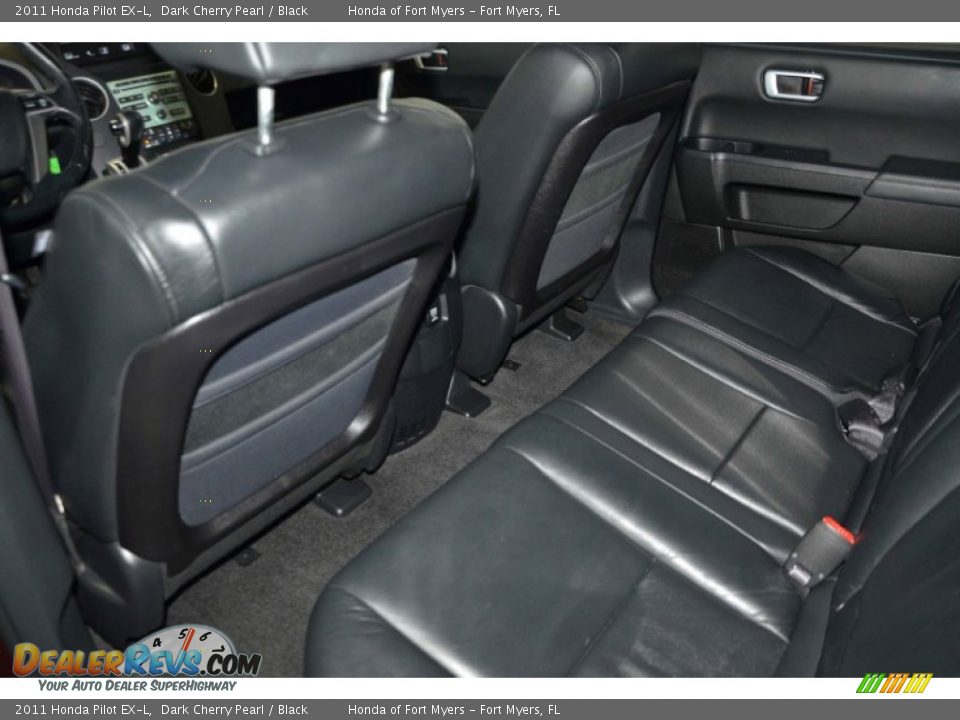 2011 Honda Pilot EX-L Dark Cherry Pearl / Black Photo #22