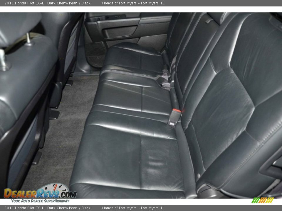 2011 Honda Pilot EX-L Dark Cherry Pearl / Black Photo #23