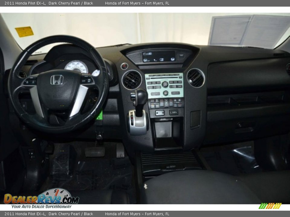 2011 Honda Pilot EX-L Dark Cherry Pearl / Black Photo #24