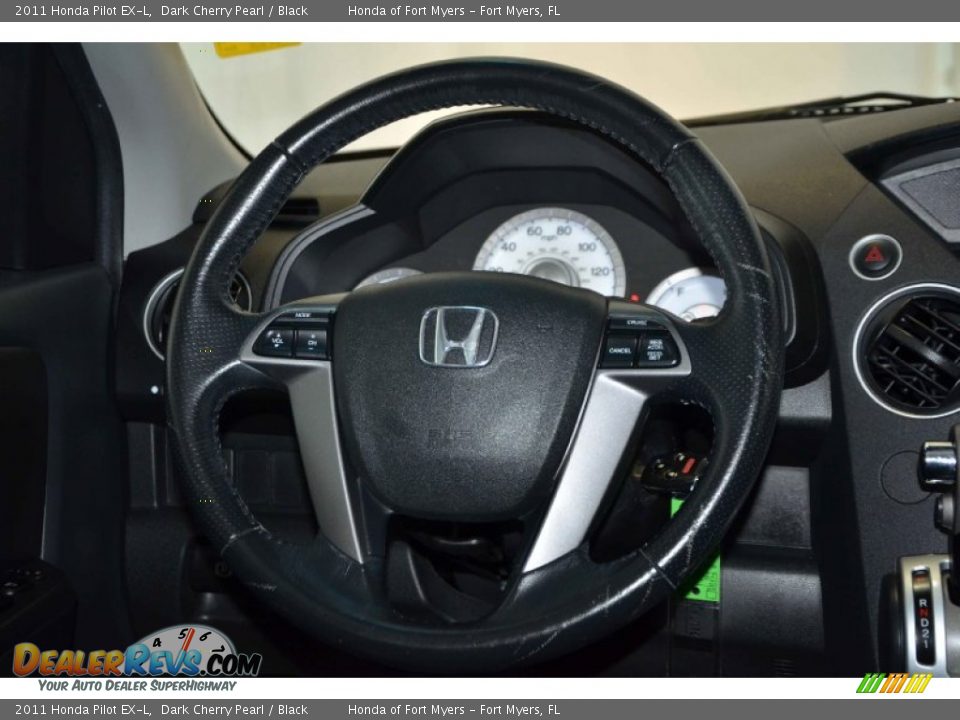 2011 Honda Pilot EX-L Dark Cherry Pearl / Black Photo #25