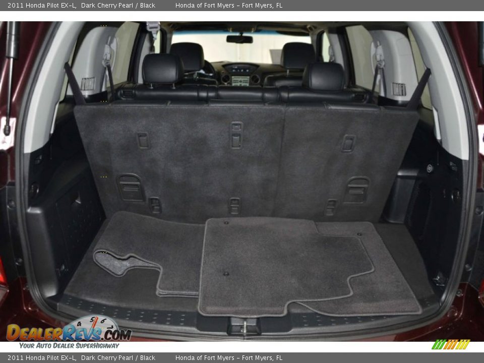 2011 Honda Pilot EX-L Dark Cherry Pearl / Black Photo #26