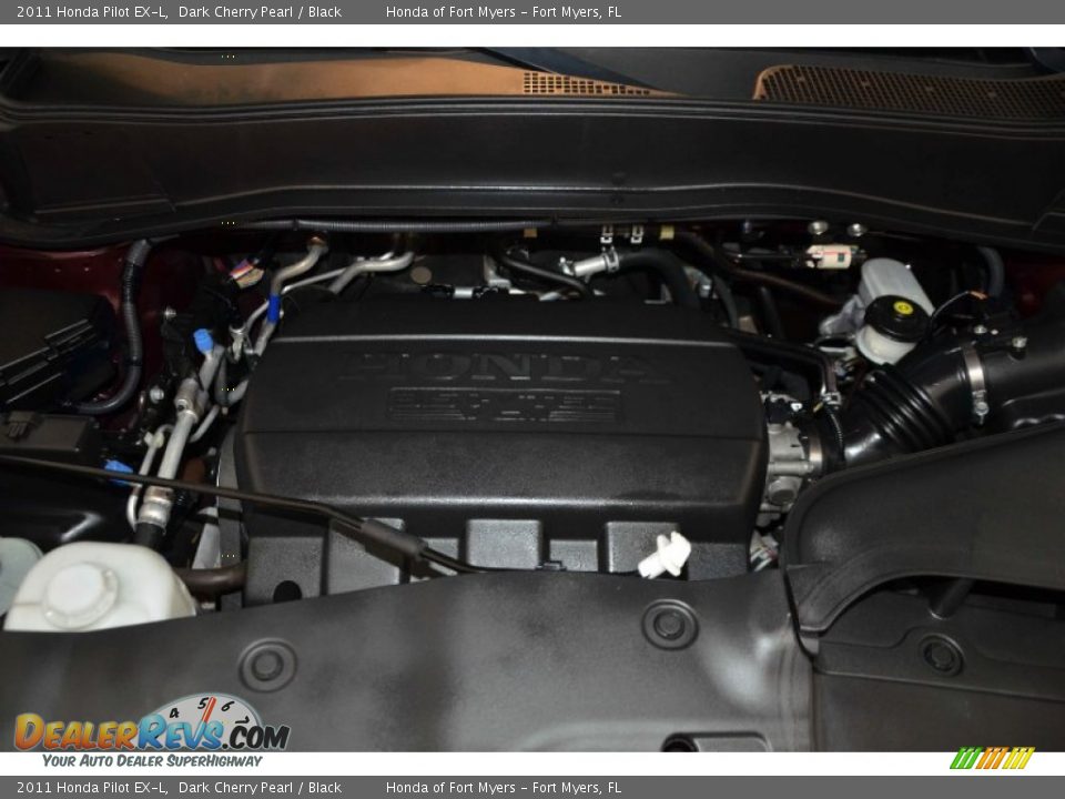 2011 Honda Pilot EX-L Dark Cherry Pearl / Black Photo #32