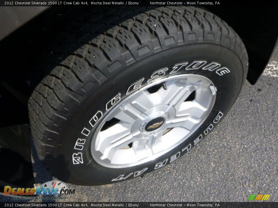 2012 Chevrolet Silverado 1500 LT Crew Cab 4x4 Mocha Steel Metallic / Ebony Photo #9