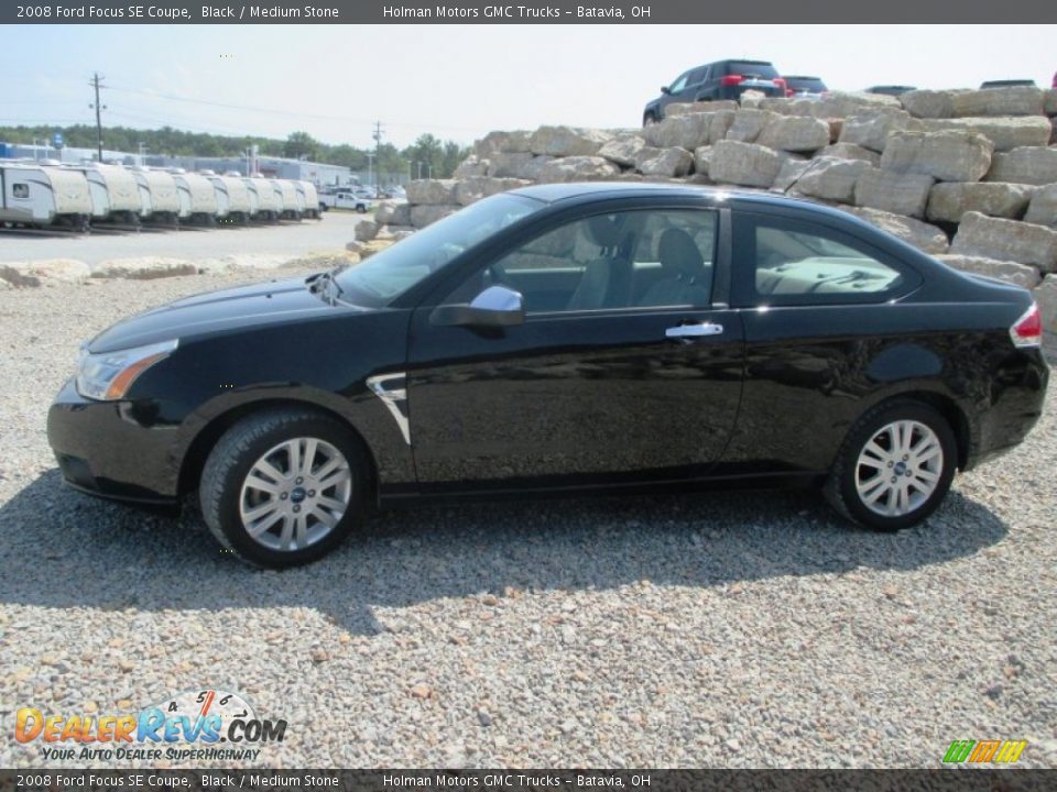 2008 Ford Focus SE Coupe Black / Medium Stone Photo #3