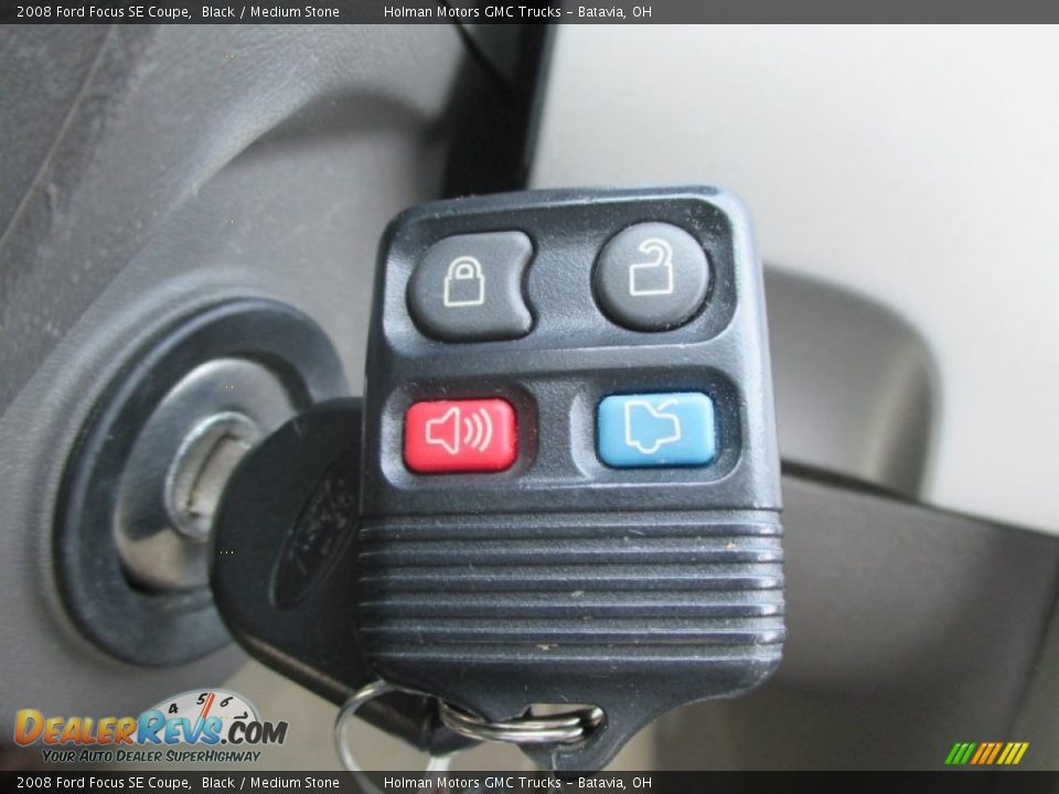 2008 Ford Focus SE Coupe Black / Medium Stone Photo #10