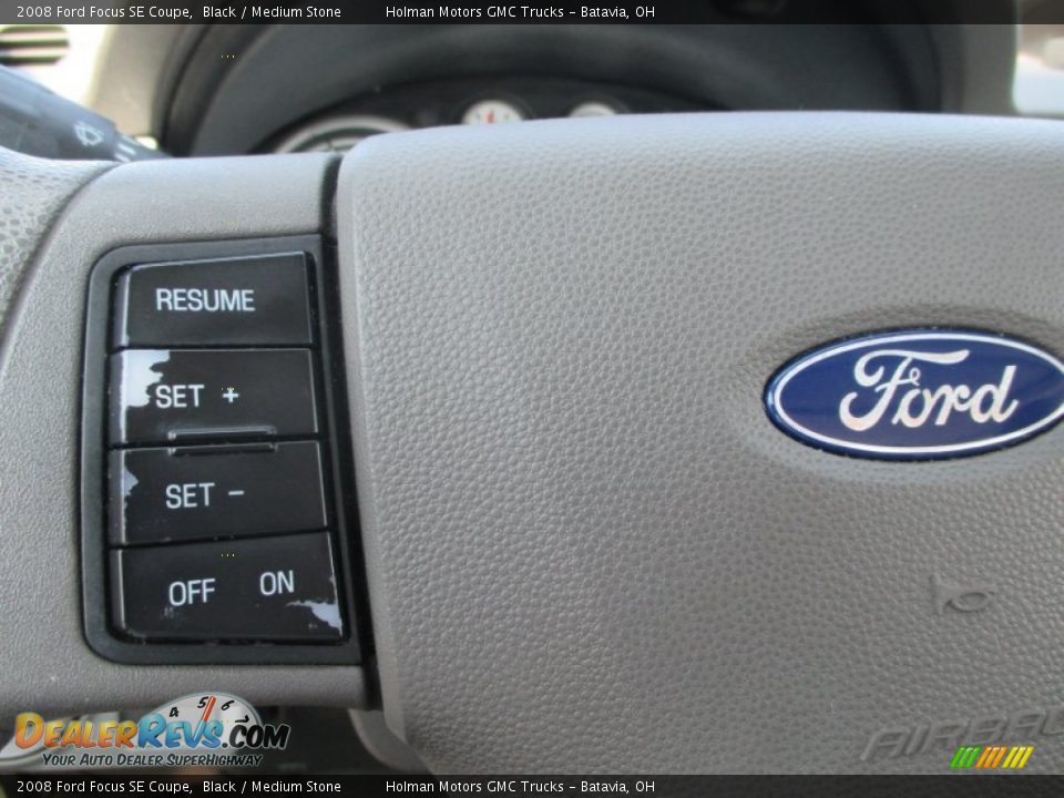 2008 Ford Focus SE Coupe Black / Medium Stone Photo #11