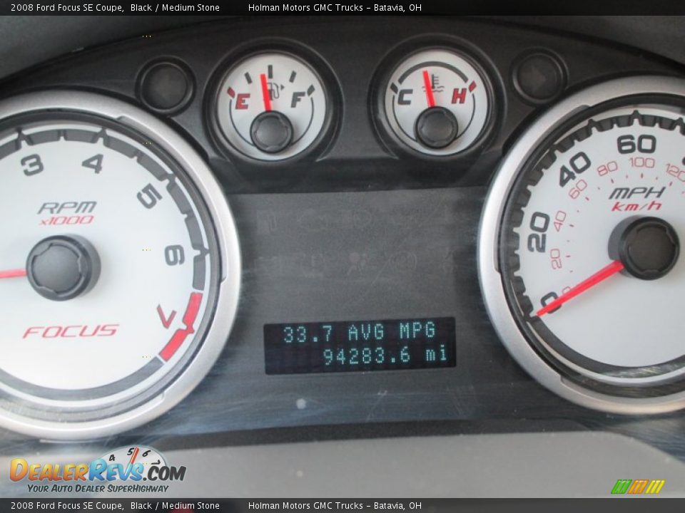 2008 Ford Focus SE Coupe Black / Medium Stone Photo #13