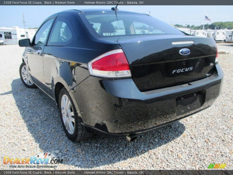 2008 Ford Focus SE Coupe Black / Medium Stone Photo #20