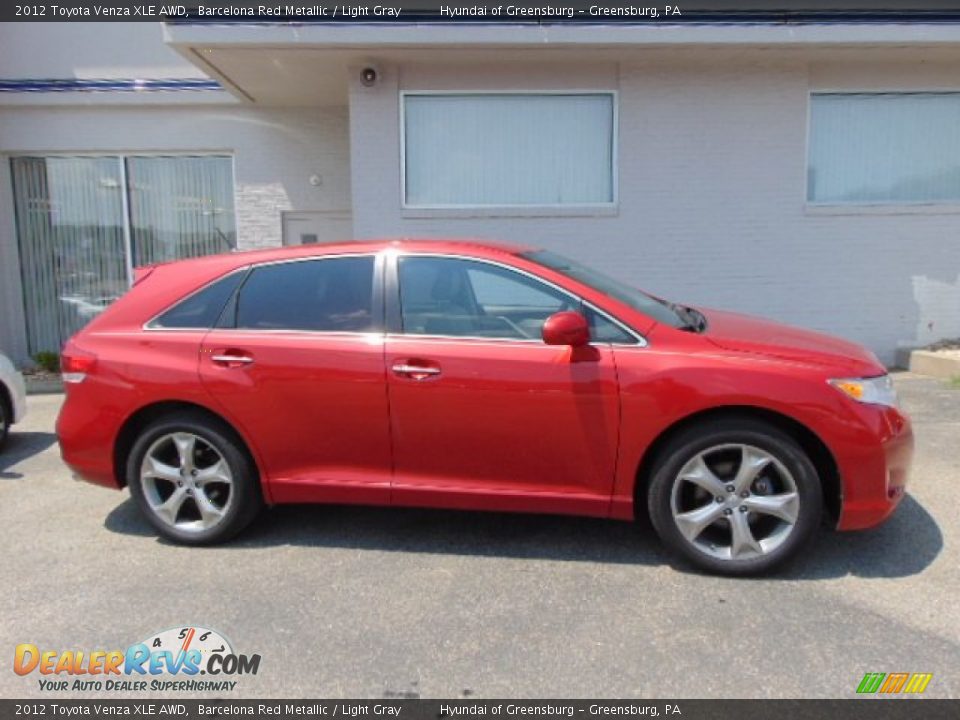 Barcelona Red Metallic 2012 Toyota Venza XLE AWD Photo #2